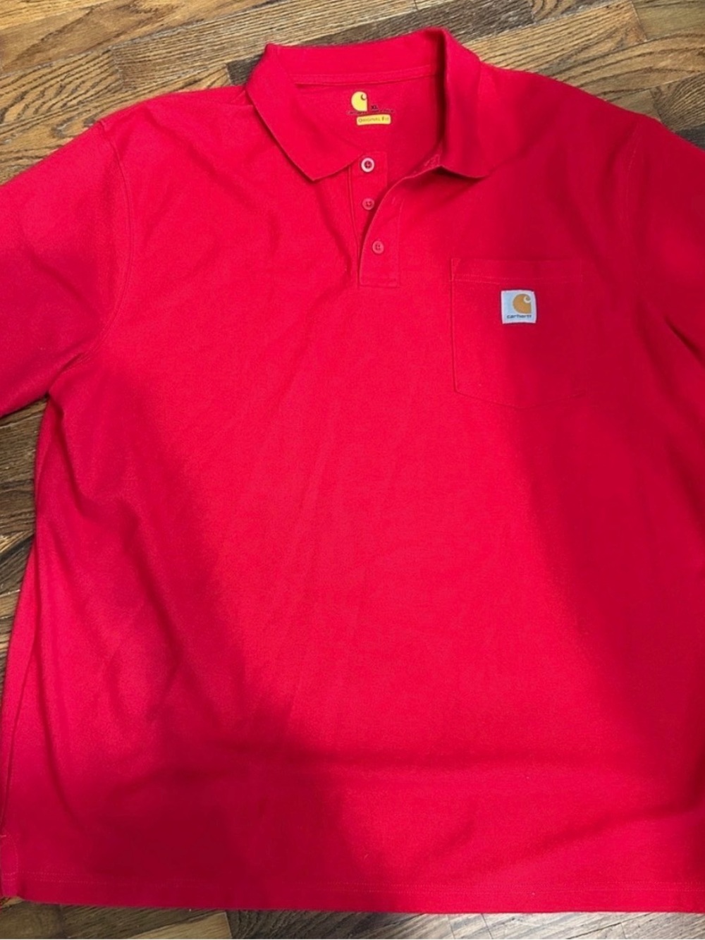 Carhartt Men's Vibrant Red Pocket Polo